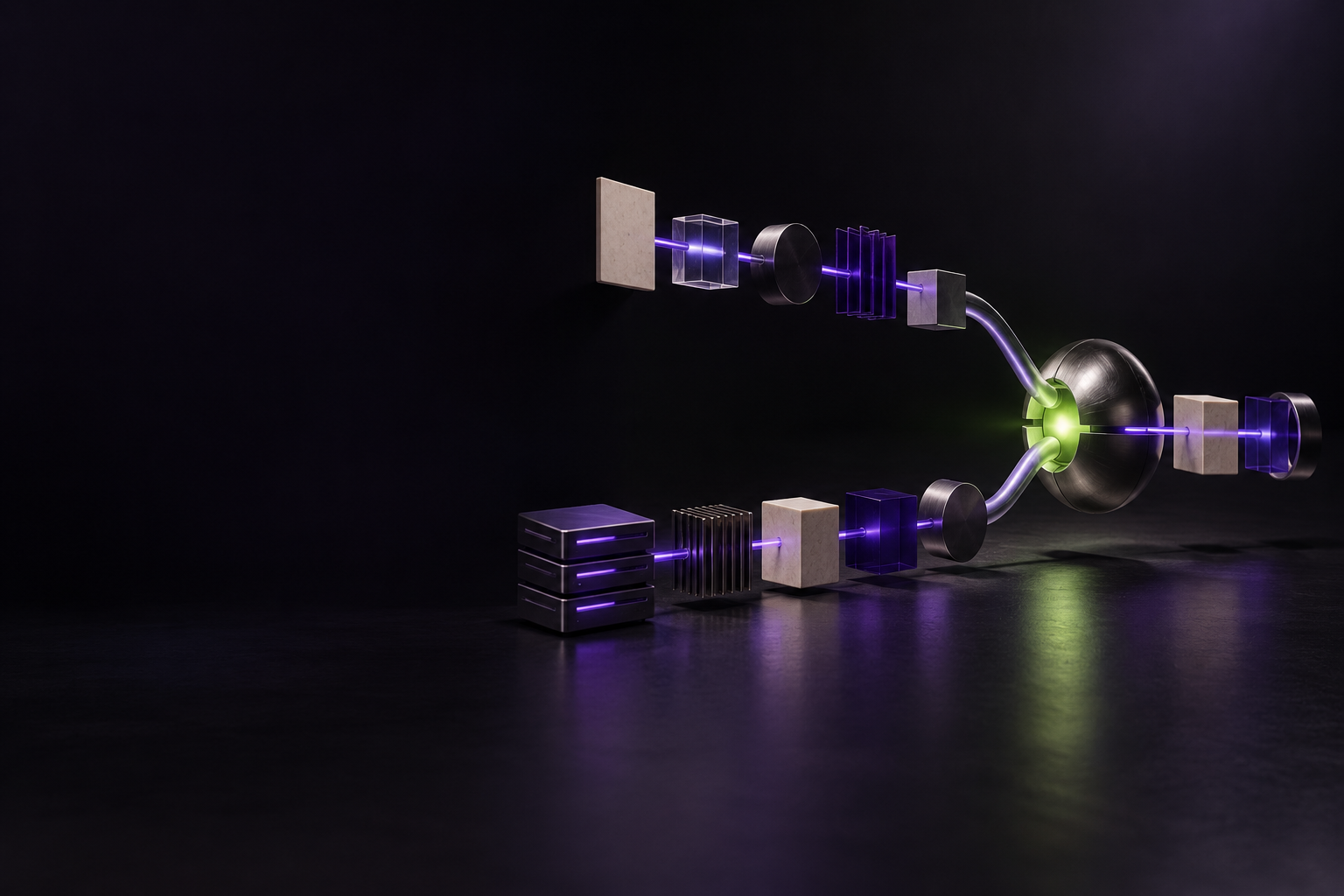 Sistema conceptual de eventos conectados entre navegador y servidor
